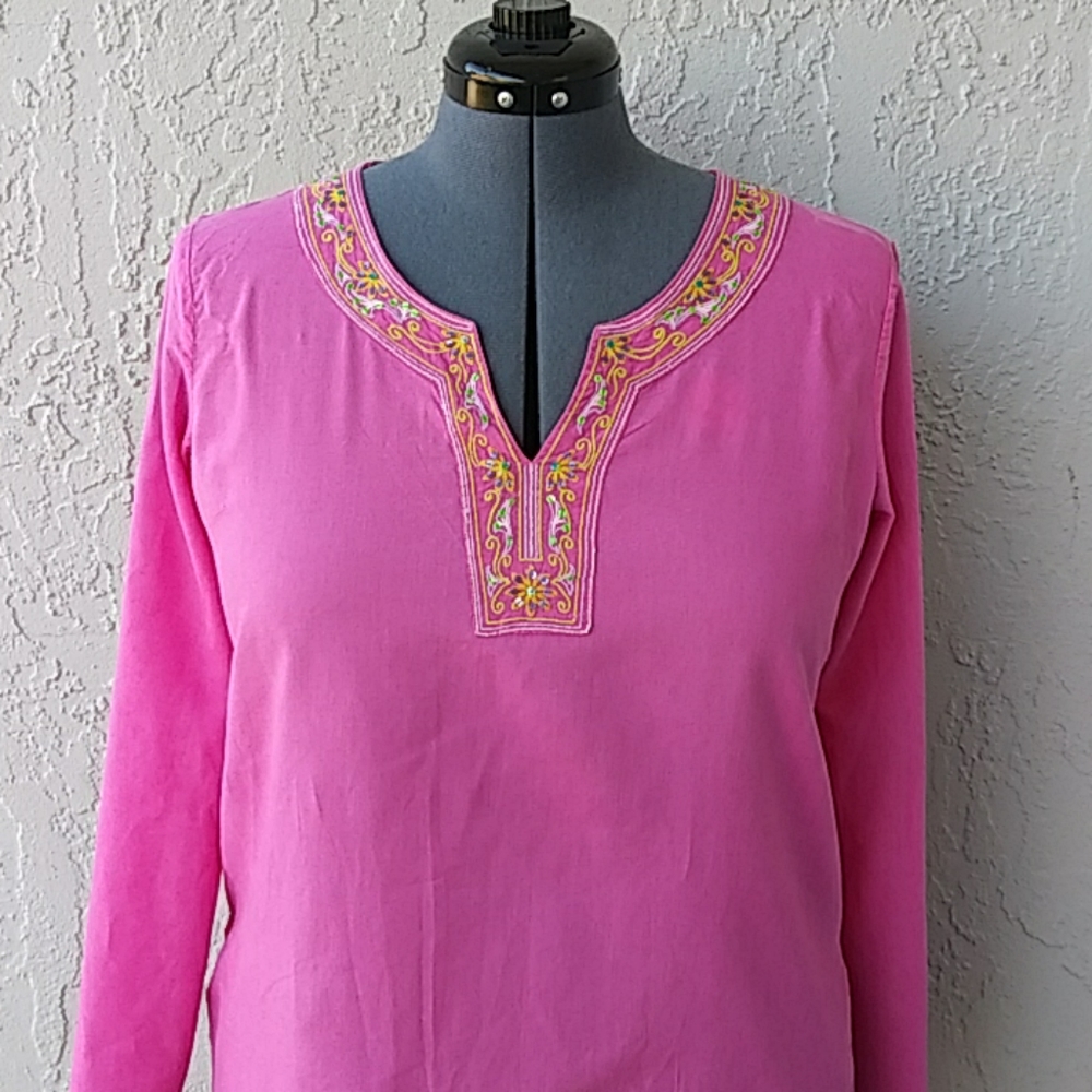 Sharon Anthony Women's All Cotton L/S Blouse